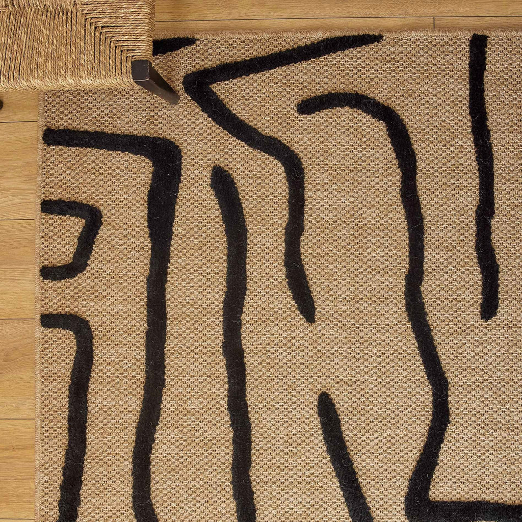 Palma - Tapis D'Intérieur - Polypropylène Et Polyester - Noir