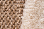 Tapis rustique avec motif en relief beige : PAL9491BLA PALMA