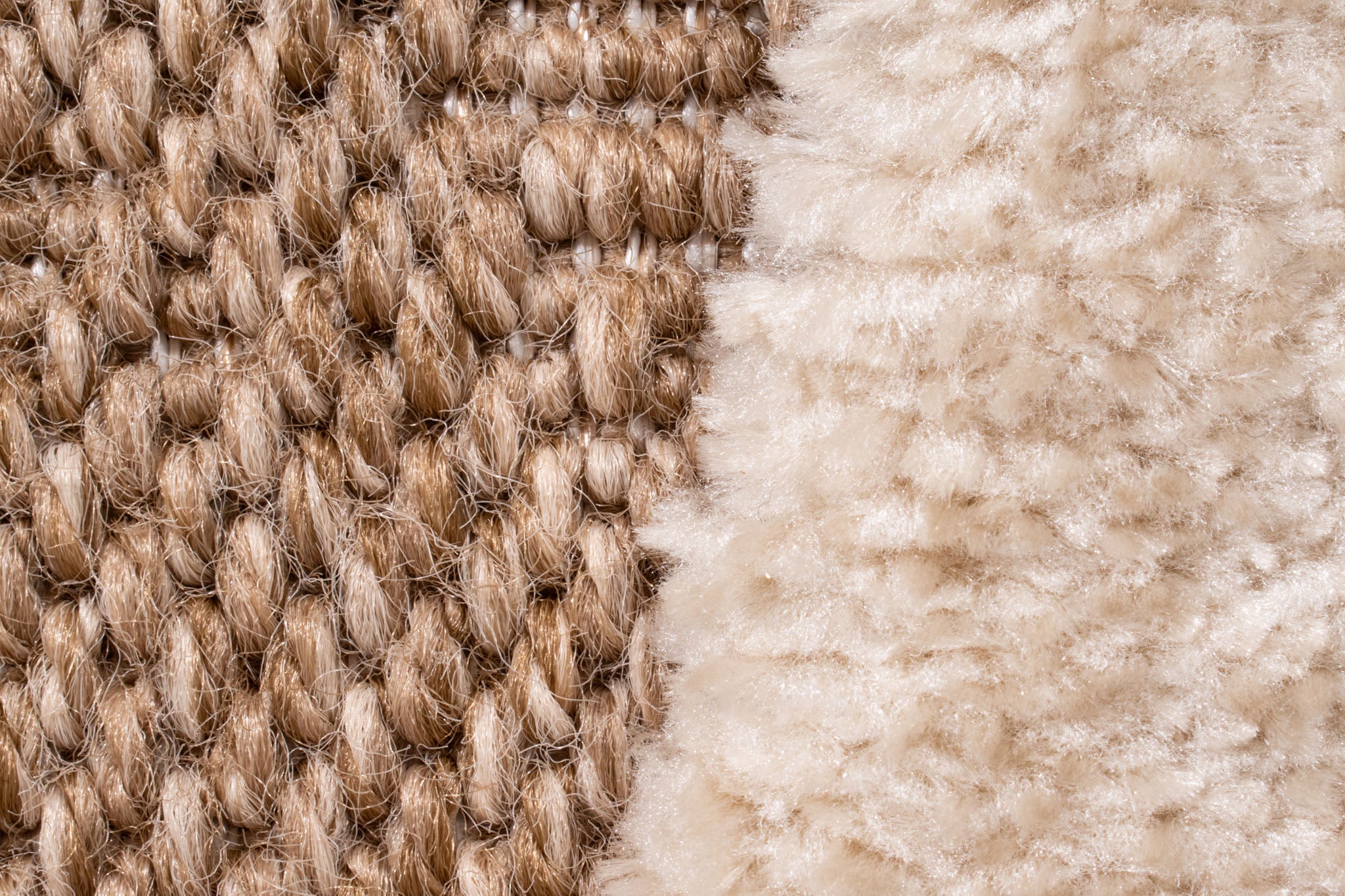Tapis rustique avec motif en relief beige : PAL9491BLA PALMA