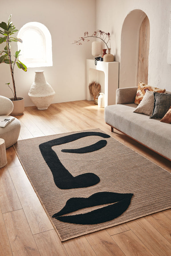 Tapis Palma 9493 noir : PAL9493NOI PALMA