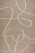 Tapis Palma 9494 - Motif Graphique - Blanc - Intérieur
