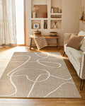 Tapis Palma 9494 - Motif Graphique - Blanc - Intérieur