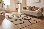 Tapis Palma 9492 - Motif Graphique - Noir - Intérieur