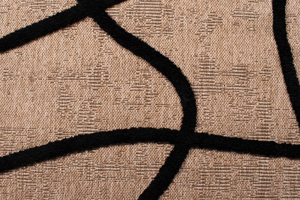 Tapis Palma 9492 - Motif Graphique - Noir - Intérieur