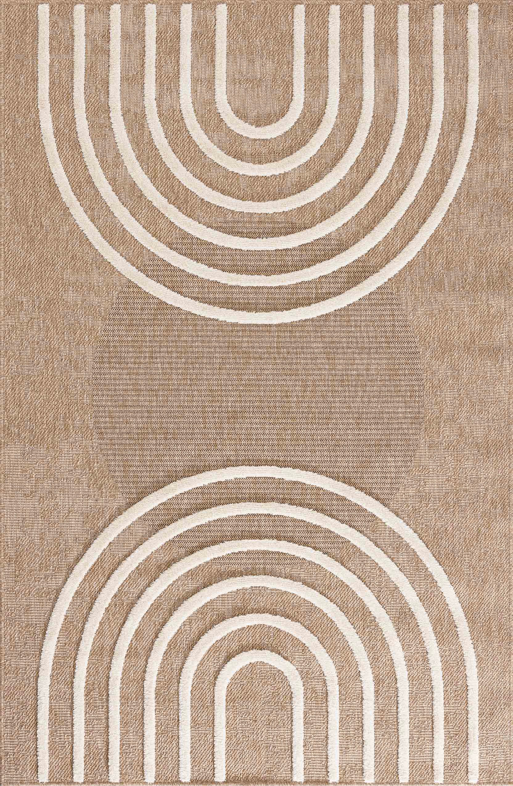 Tapis Palma 9495 - Motif Graphique - Blanc - Intérieur