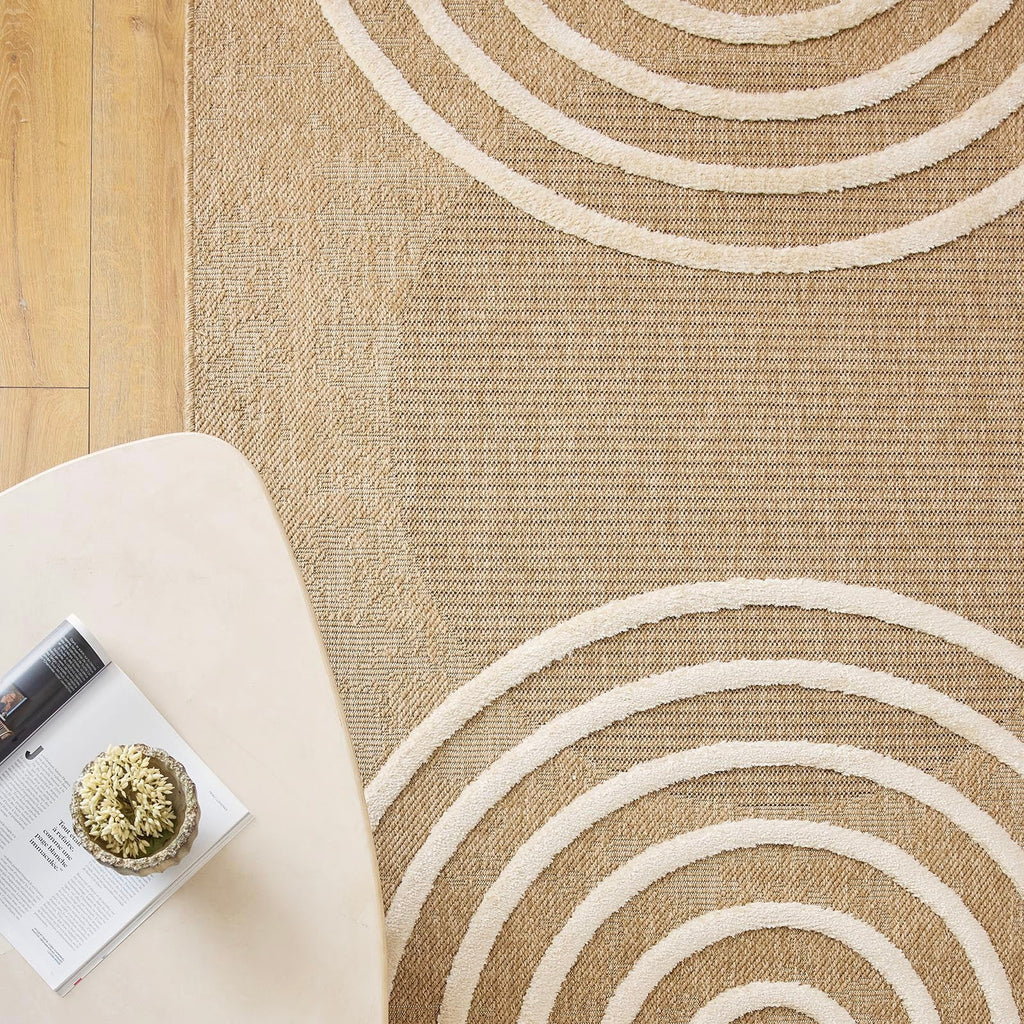 Tapis Palma 9495 - Motif Graphique - Blanc - Intérieur