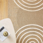Tapis Palma 9495 - Motif Graphique - Blanc - Intérieur