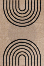 Tapis Palma 9495 - Motif Graphique - Noir - Intérieur