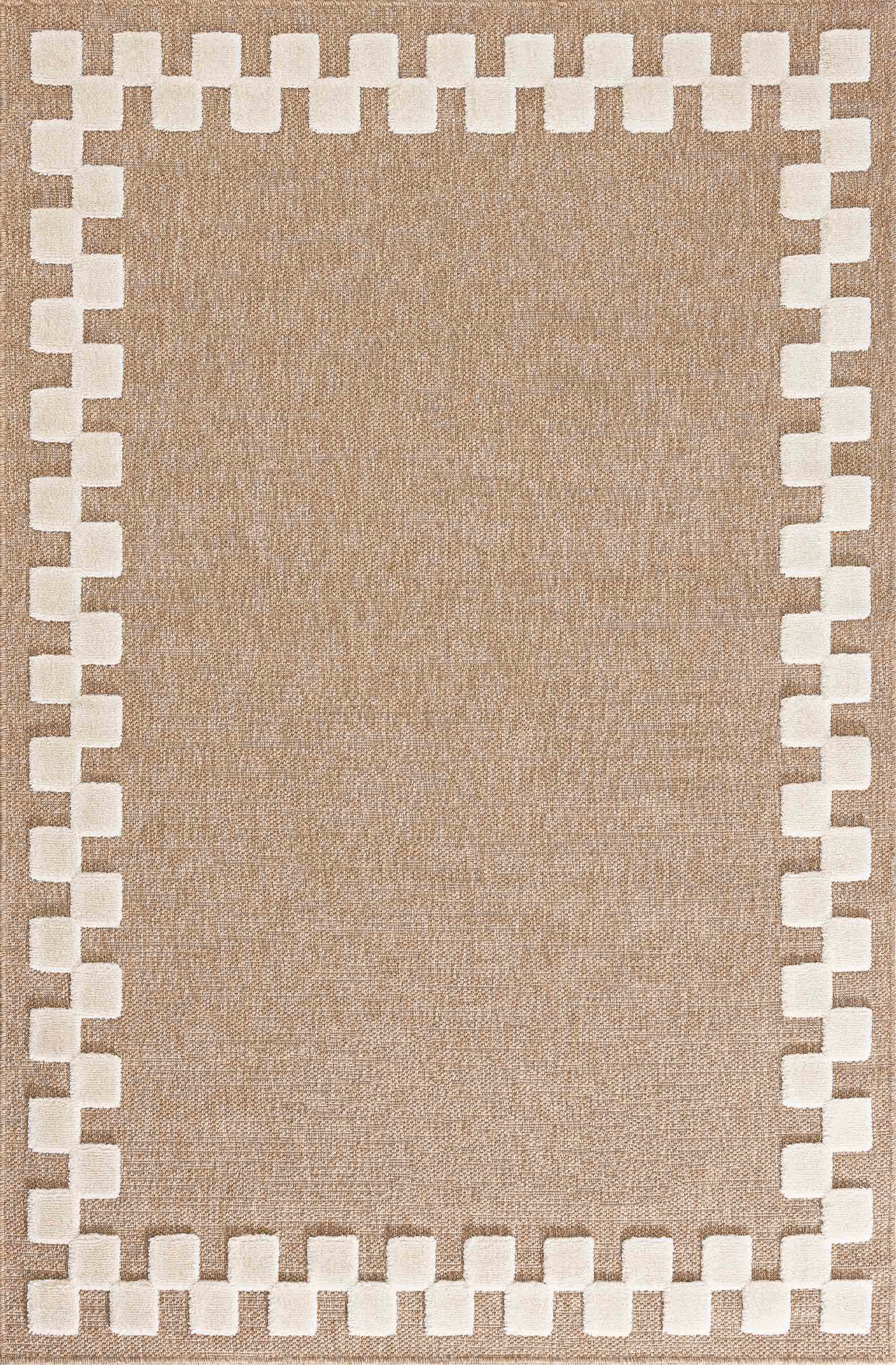 Tapis Palma 9496 - Motif Graphique - Blanc - Intérieur