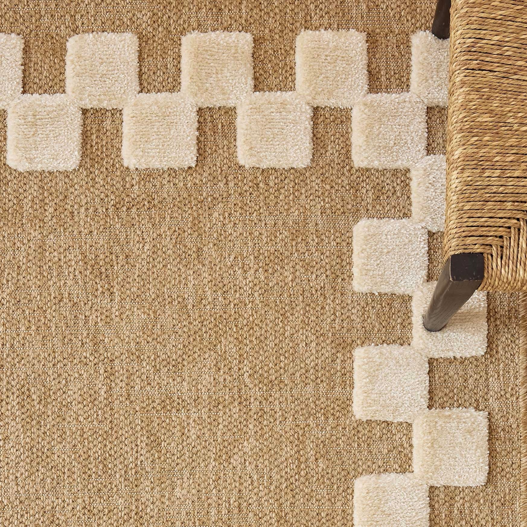 Tapis Palma 9496 - Motif Graphique - Blanc - Intérieur