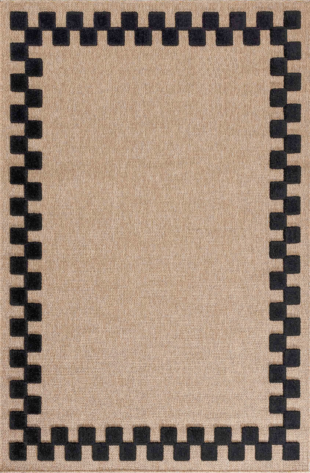Palma - Tapis D'Intérieur - Polypropylène Et Polyester - Noir