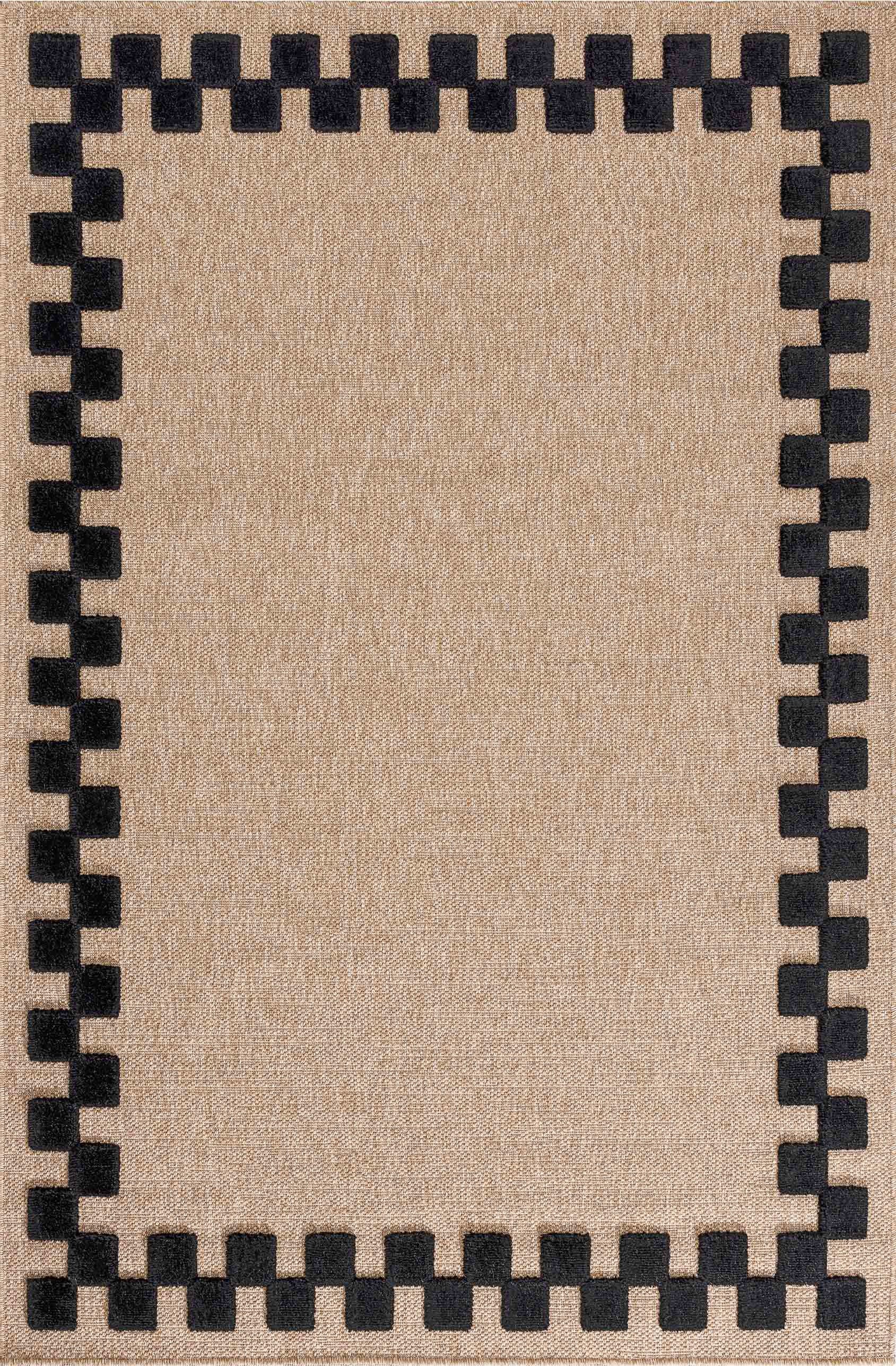 Palma - Tapis D'Intérieur - Polypropylène Et Polyester - Noir