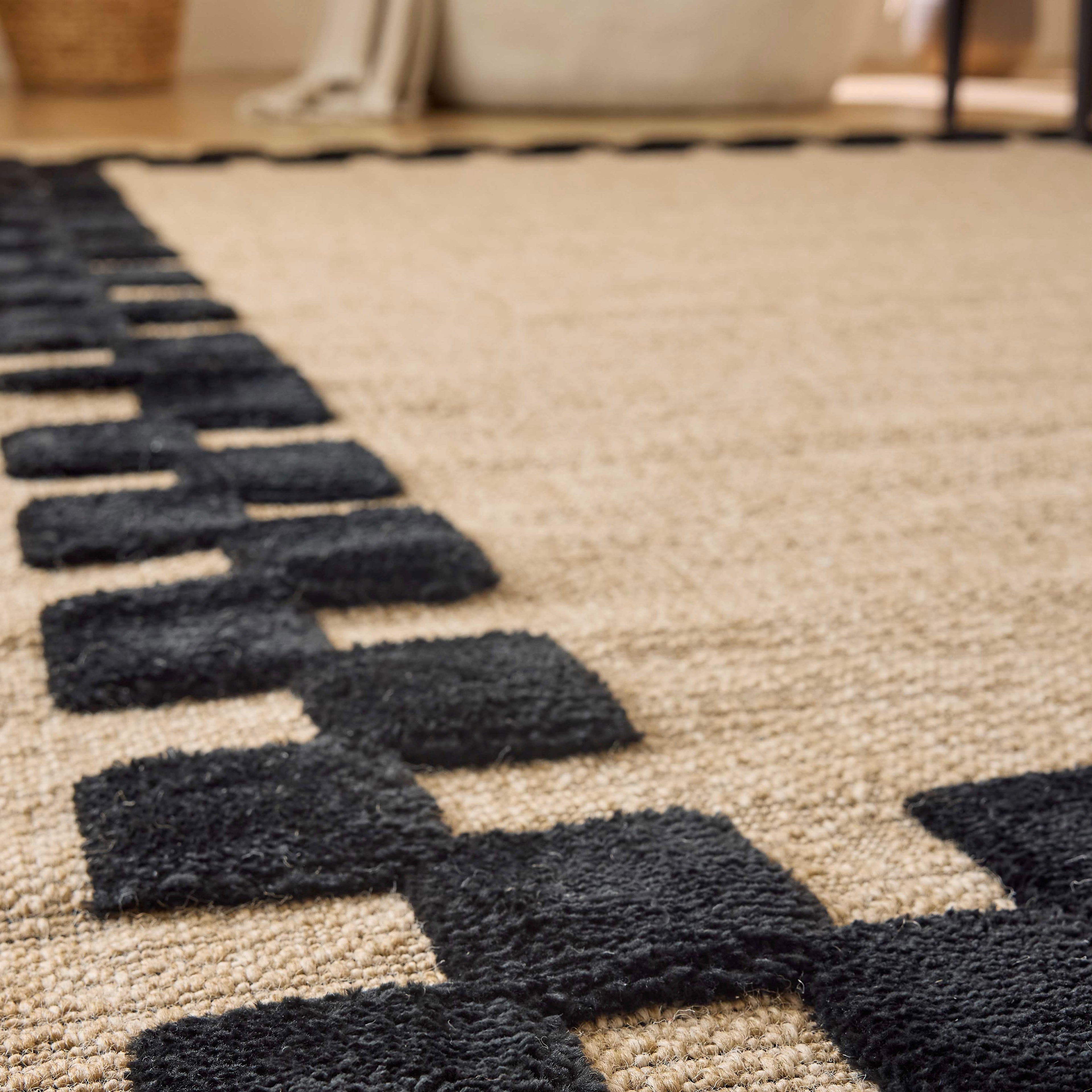 Palma - Tapis D'Intérieur - Polypropylène Et Polyester - Noir