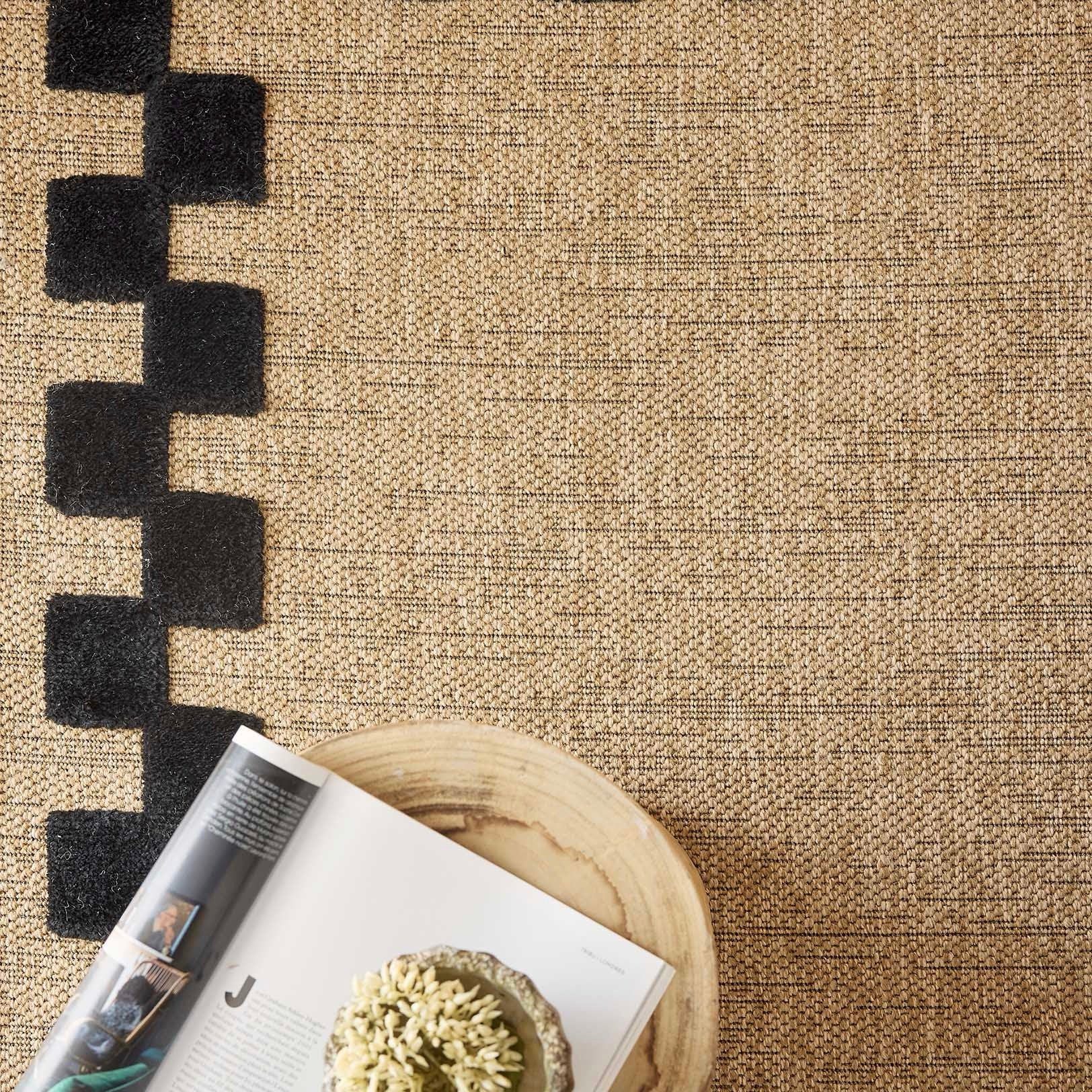 Palma - Tapis D'Intérieur - Polypropylène Et Polyester - Noir