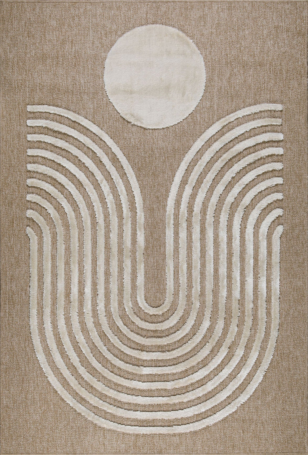 Tapis Palma 9499 - Motif Graphique - Blanc - Intérieur