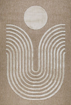 Tapis Palma 9499 - Motif Graphique - Blanc - Intérieur