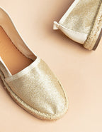 Espadrilles Plate Paloma - Paillette Dore - Femme
