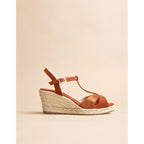 Espadrilles Talon Palombaggia - Daim Marron - Femme