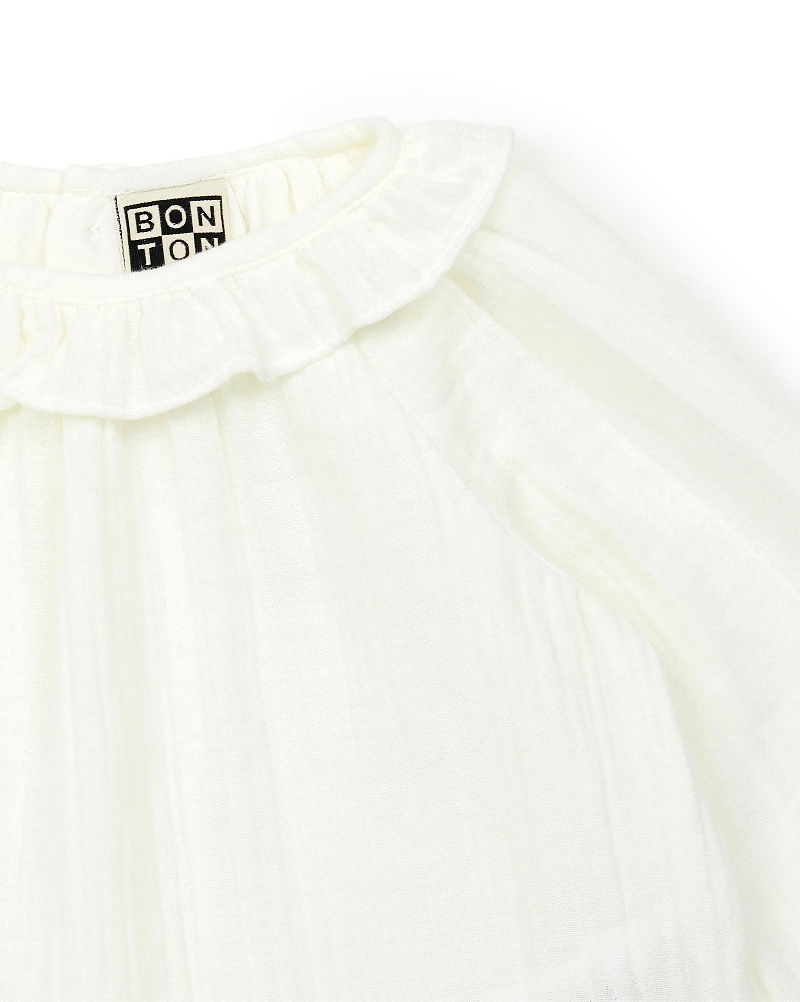 Blouse - Mamour Beige Coton
