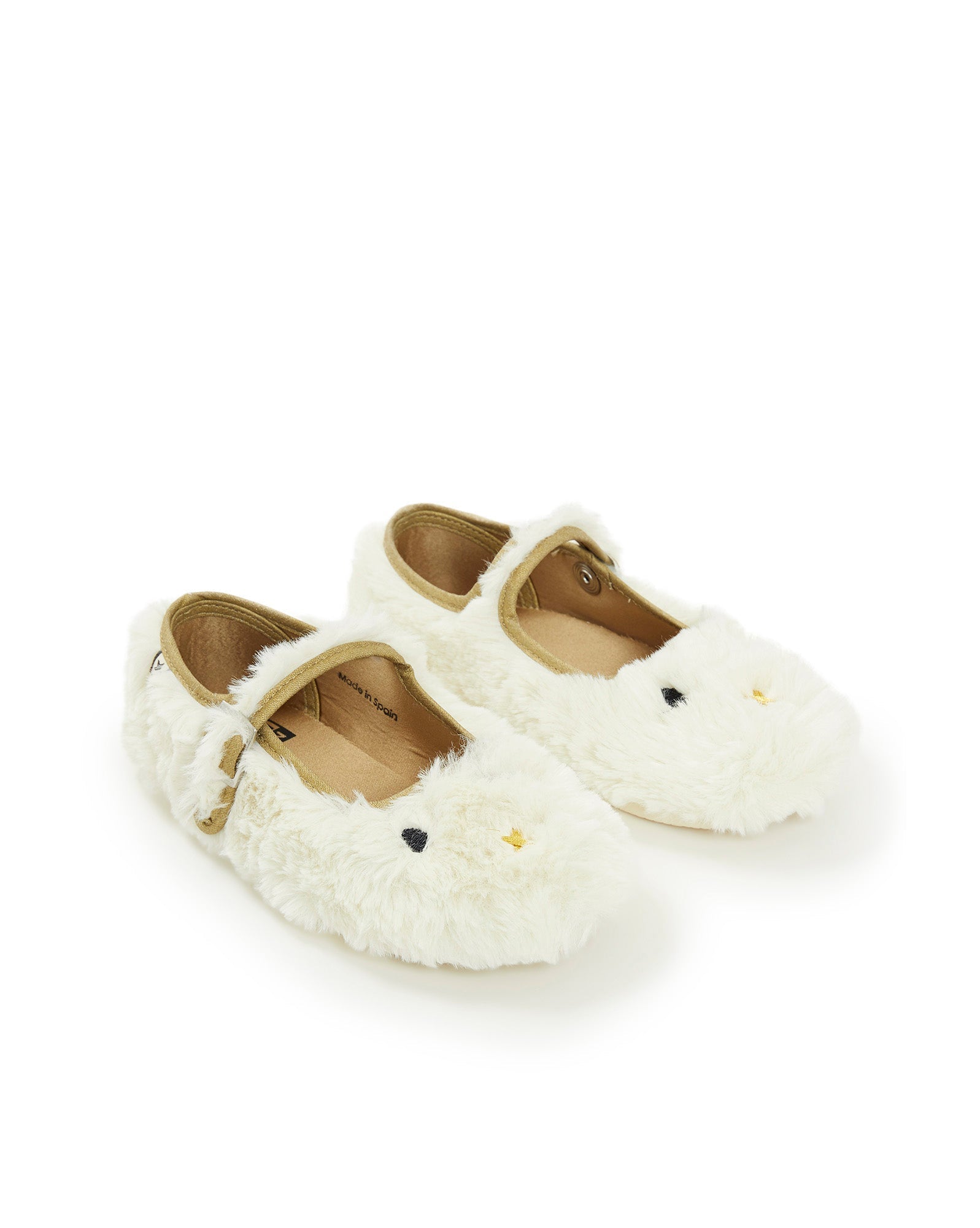 Chaussons - Mia Immitation Fourrure Écru