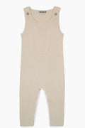 Salopette - Naissance Beige Bébé En Maille