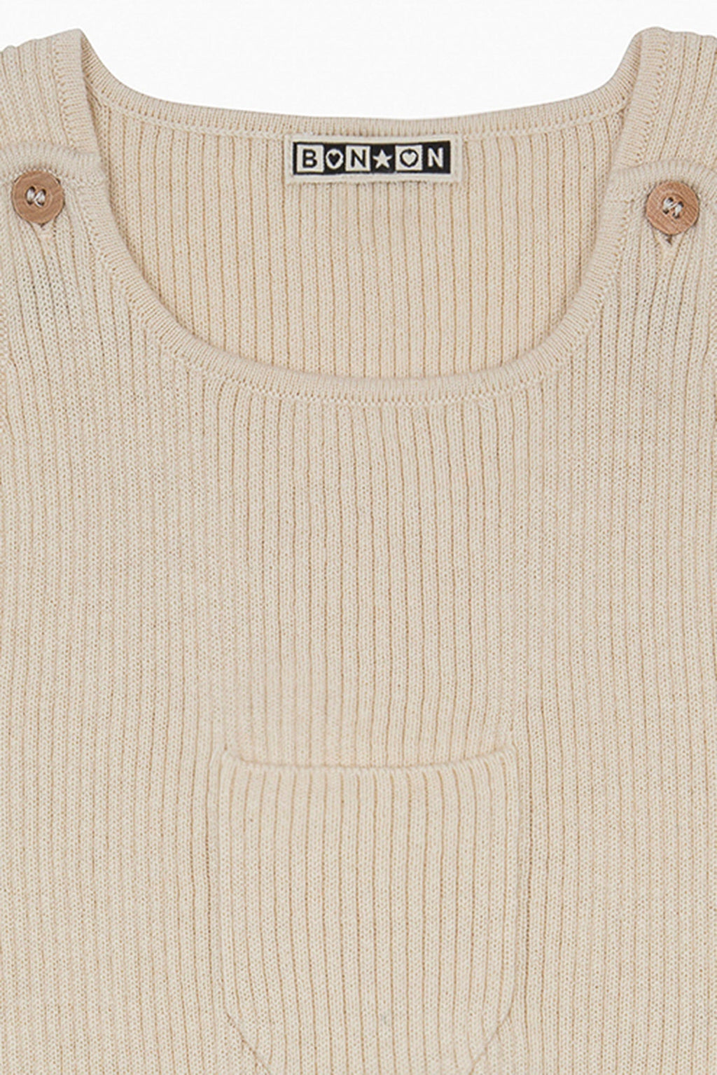 Salopette - Naissance Beige Bébé En Maille
