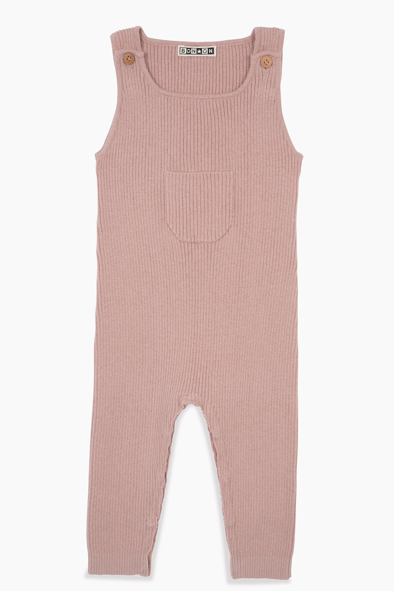 Salopette - Naissance Rose Bébé En Maille