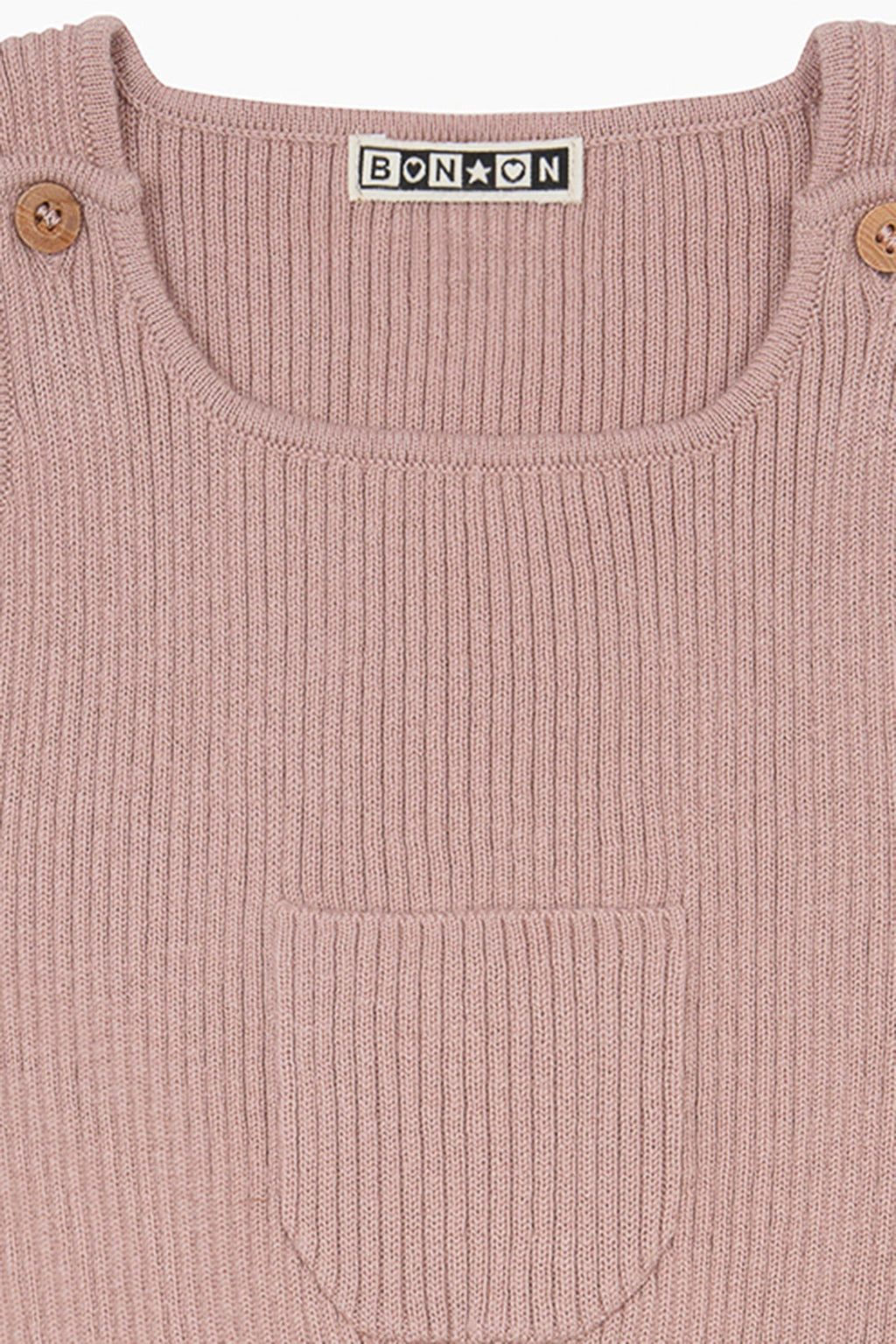 Salopette - Naissance Rose Bébé En Maille