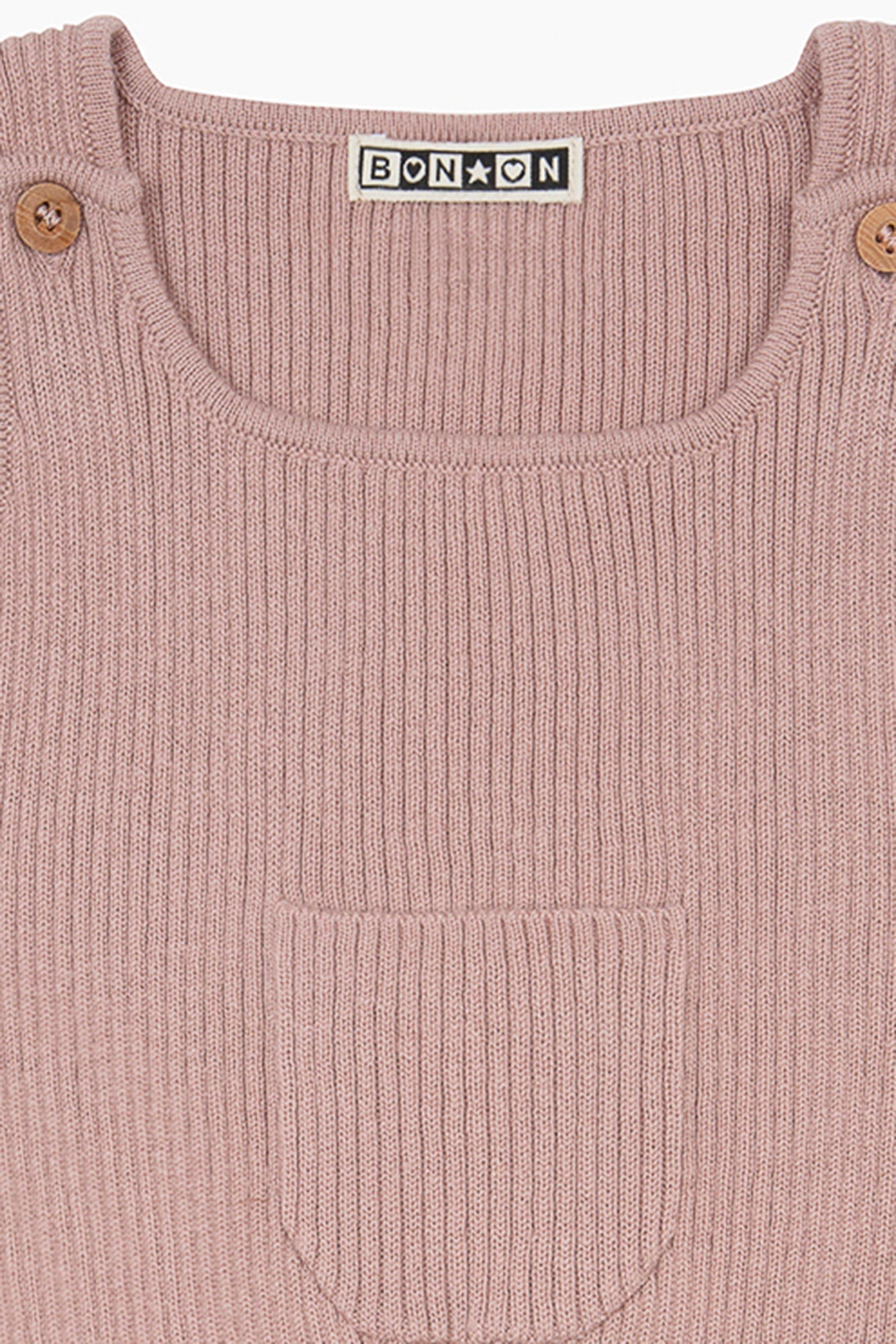 Salopette - Naissance Rose Bébé En Maille