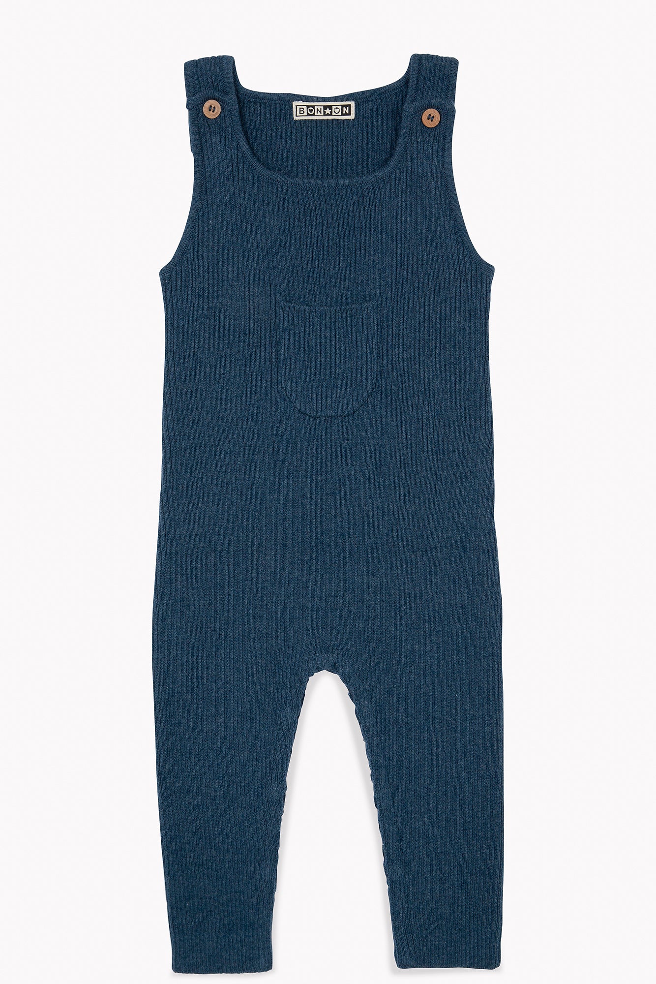 Salopette - Naissance Bleu Bébé En Maille