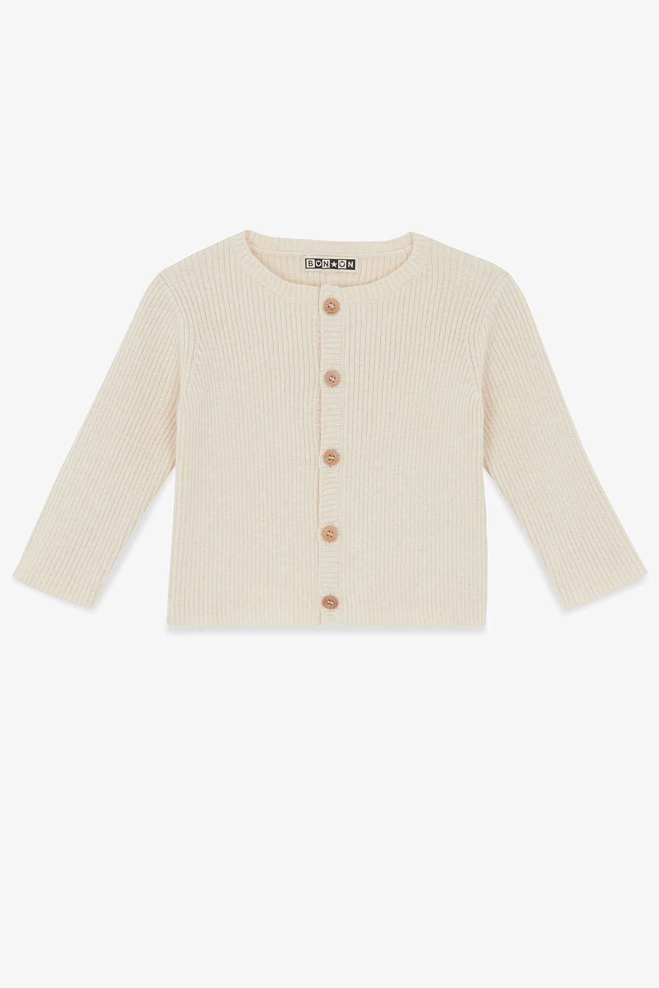 Cardigan - Minot Beige Bébé En Maille