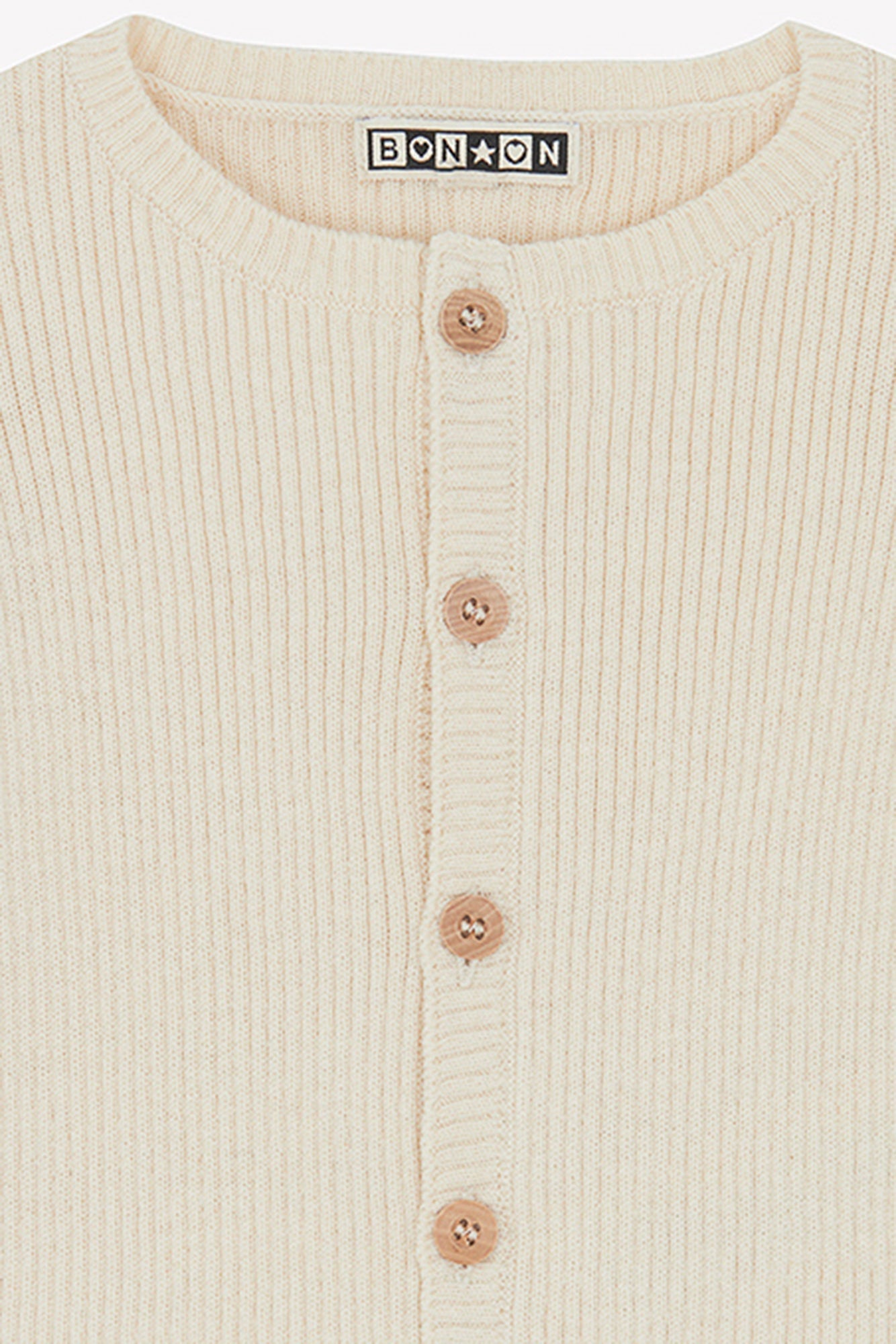 Cardigan - Minot Beige Bébé En Maille