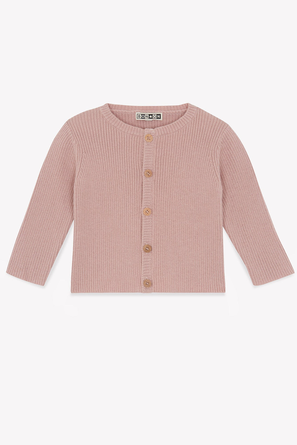 Cardigan - Minot Rose Bébé En Maille