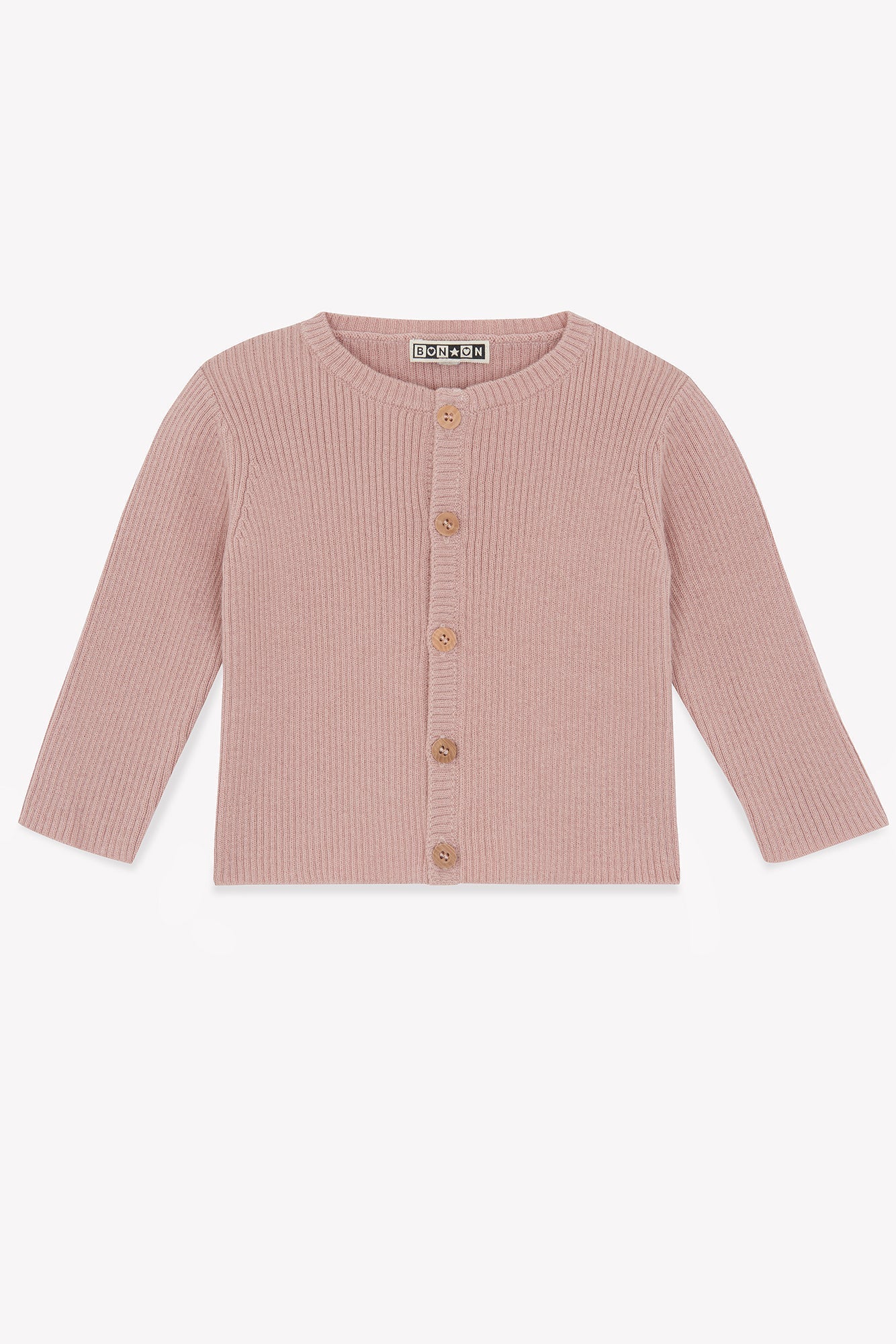 Cardigan - Minot Rose Bébé En Maille