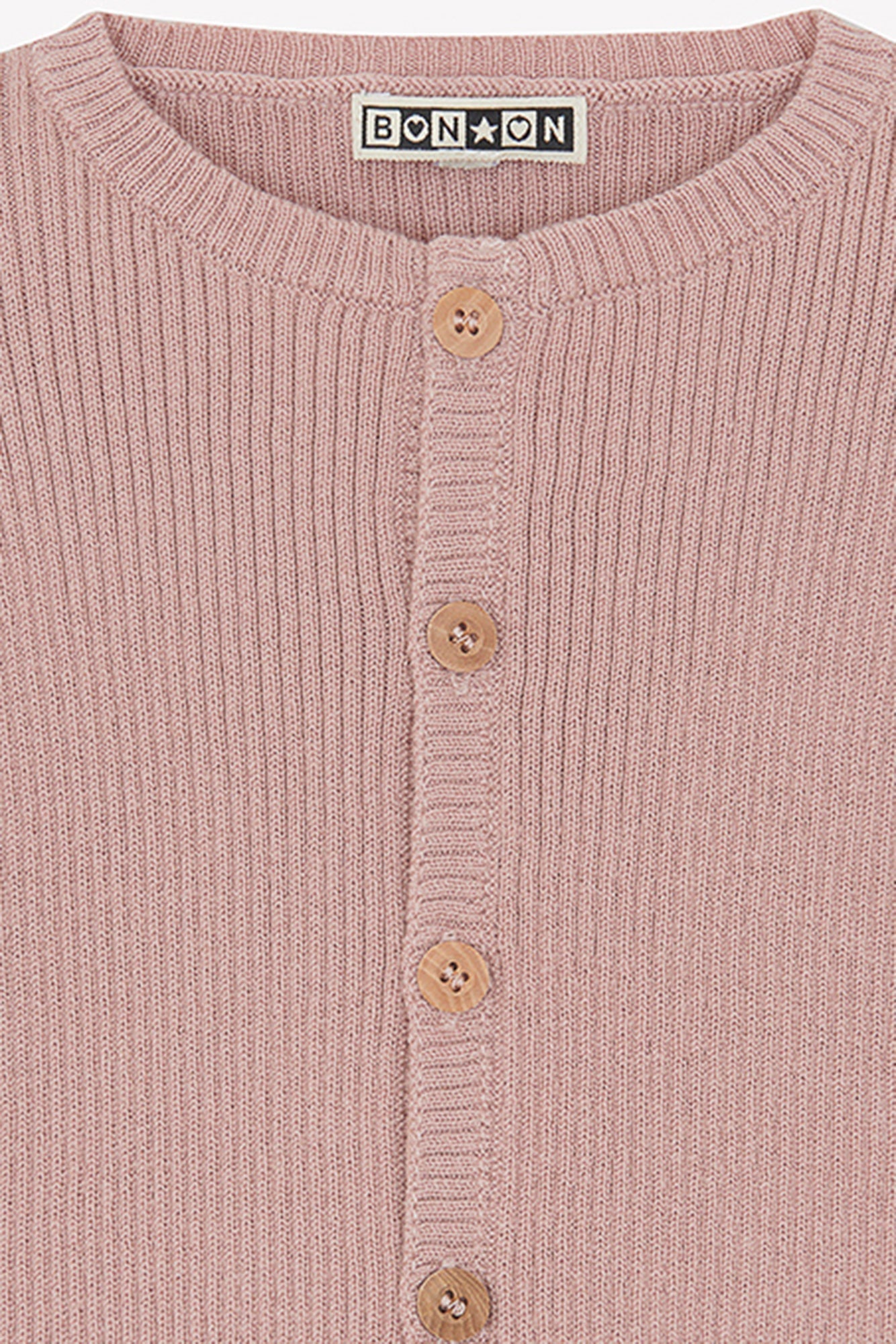 Cardigan - Minot Rose Bébé En Maille