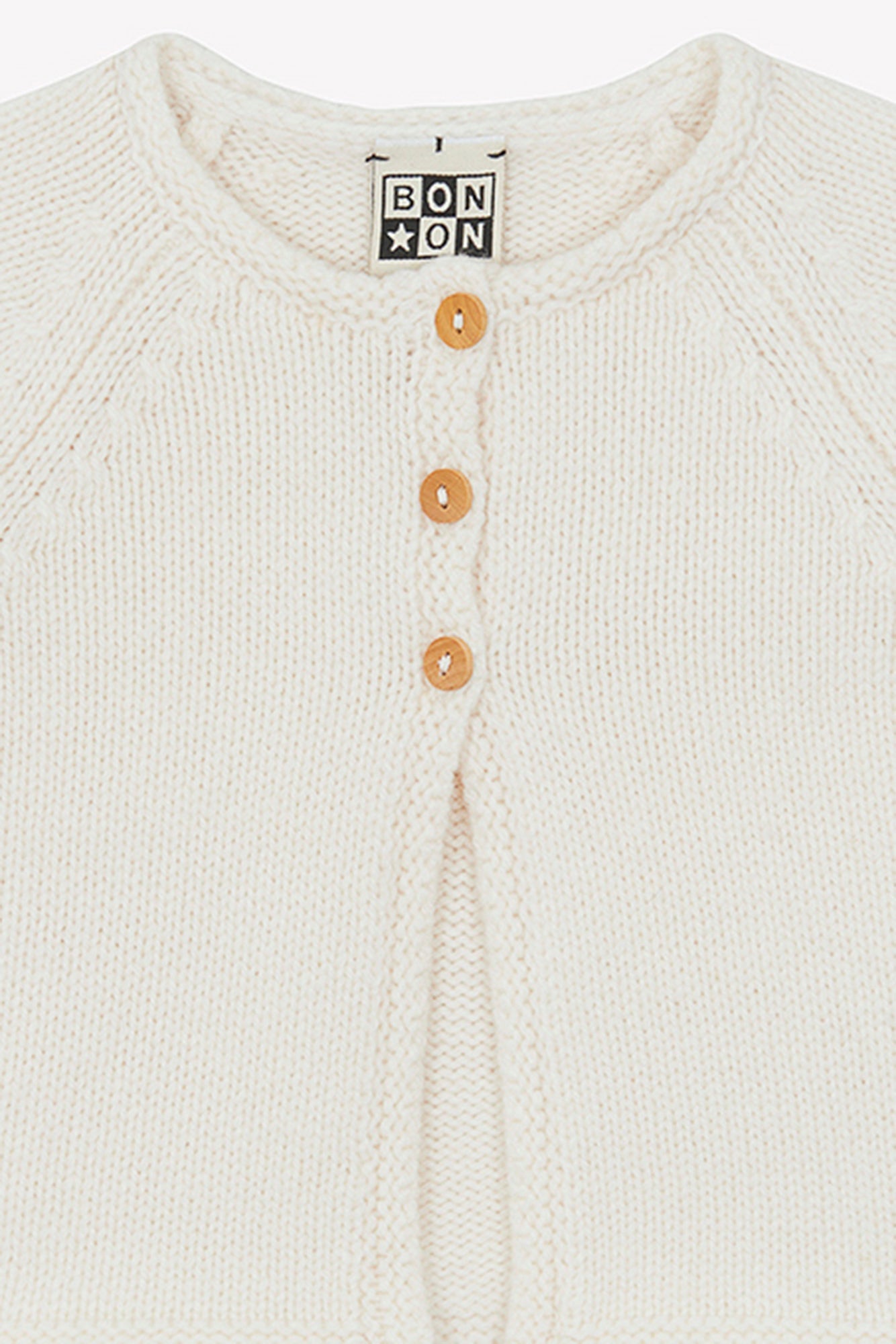 Cardigan - Beige Bébé En Maille