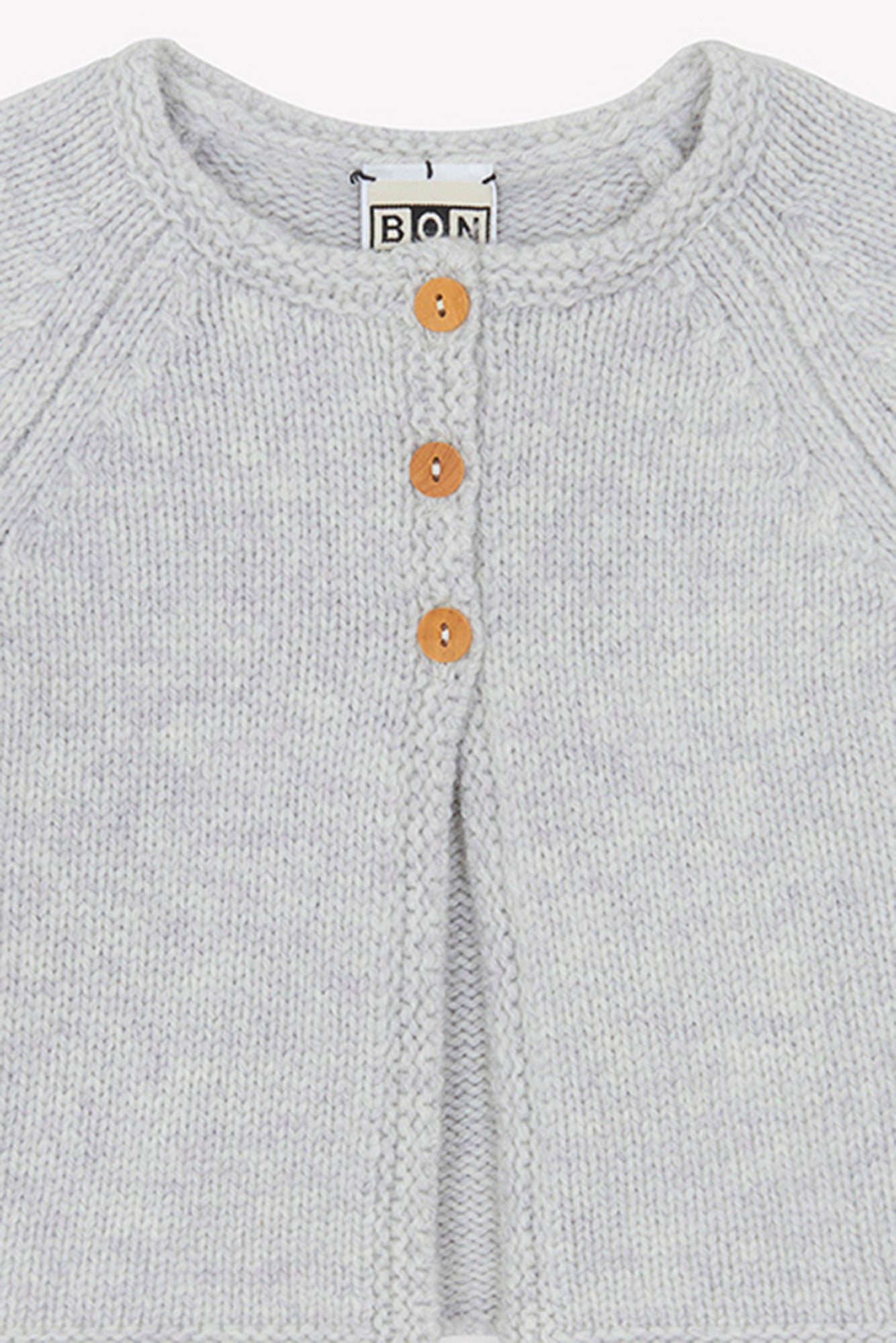 Cardigan - Gris Bébé En Maille