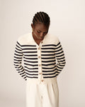 Cardigan Pam - Rayures Ecru