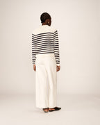 Cardigan Pam - Rayures Ecru