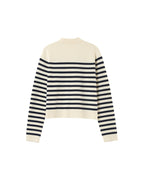 Cardigan Pam - Rayures Ecru