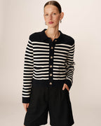 Cardigan Pam - Rayures Marine