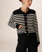 Cardigan Pam - Rayures Marine