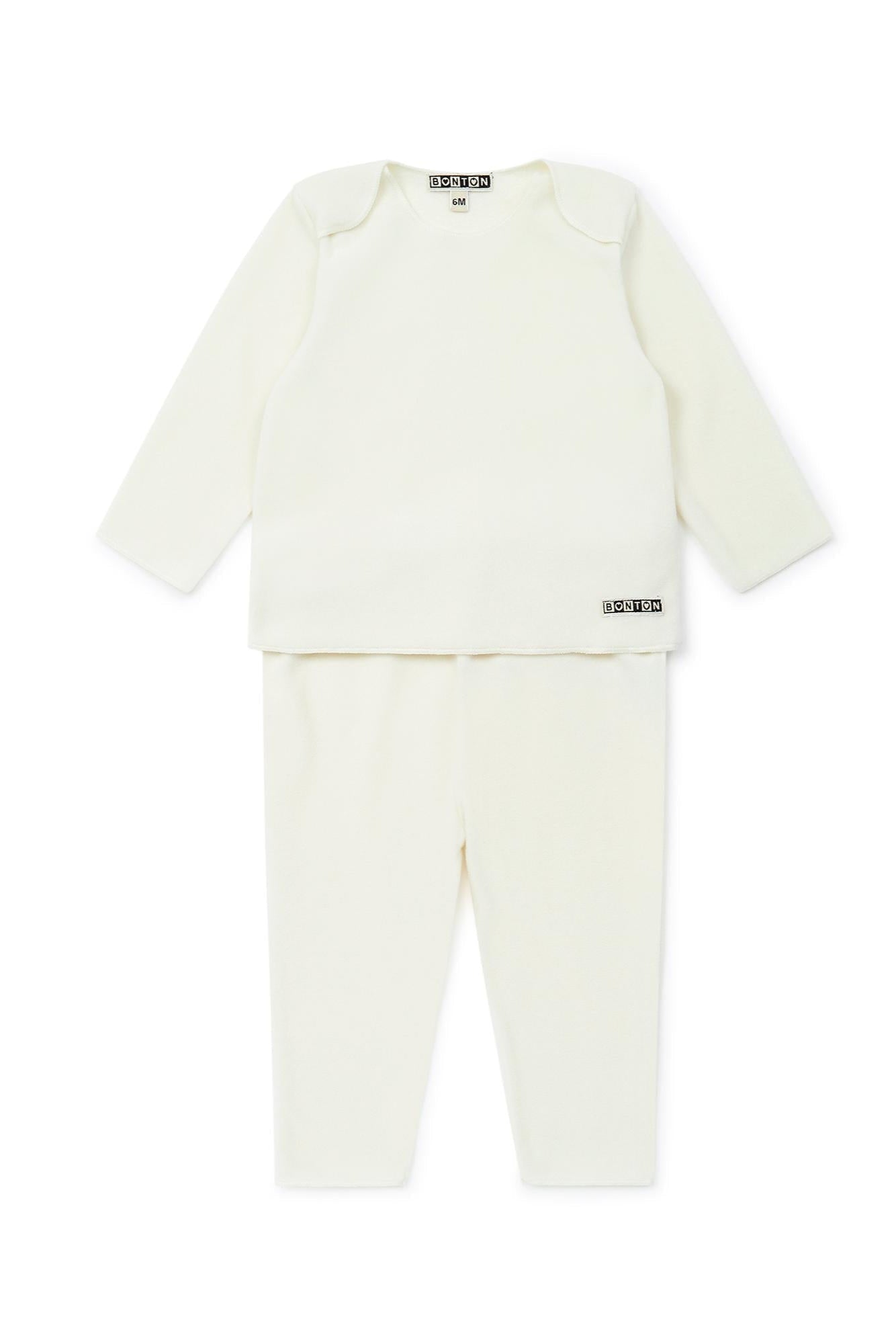 Ensemble - Beige Bébé En Polaire Fine