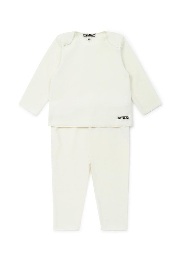 Ensemble - Beige Bébé En Polaire Fine