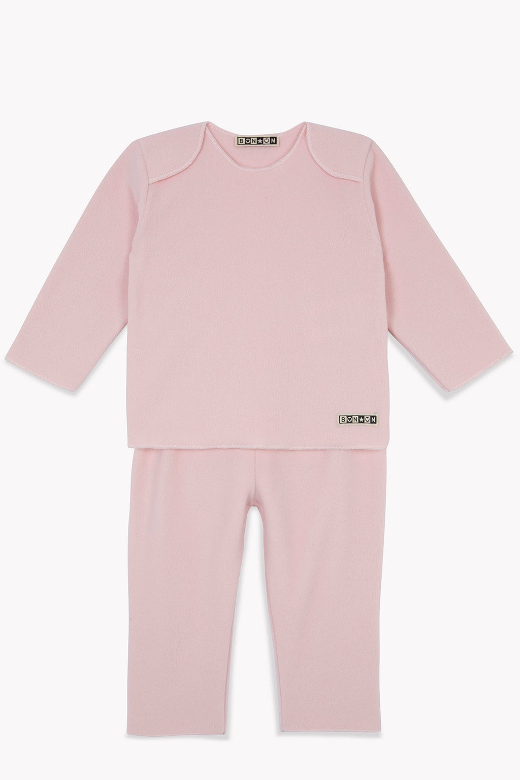 Ensemble - Rose Bébé En Polaire Fine