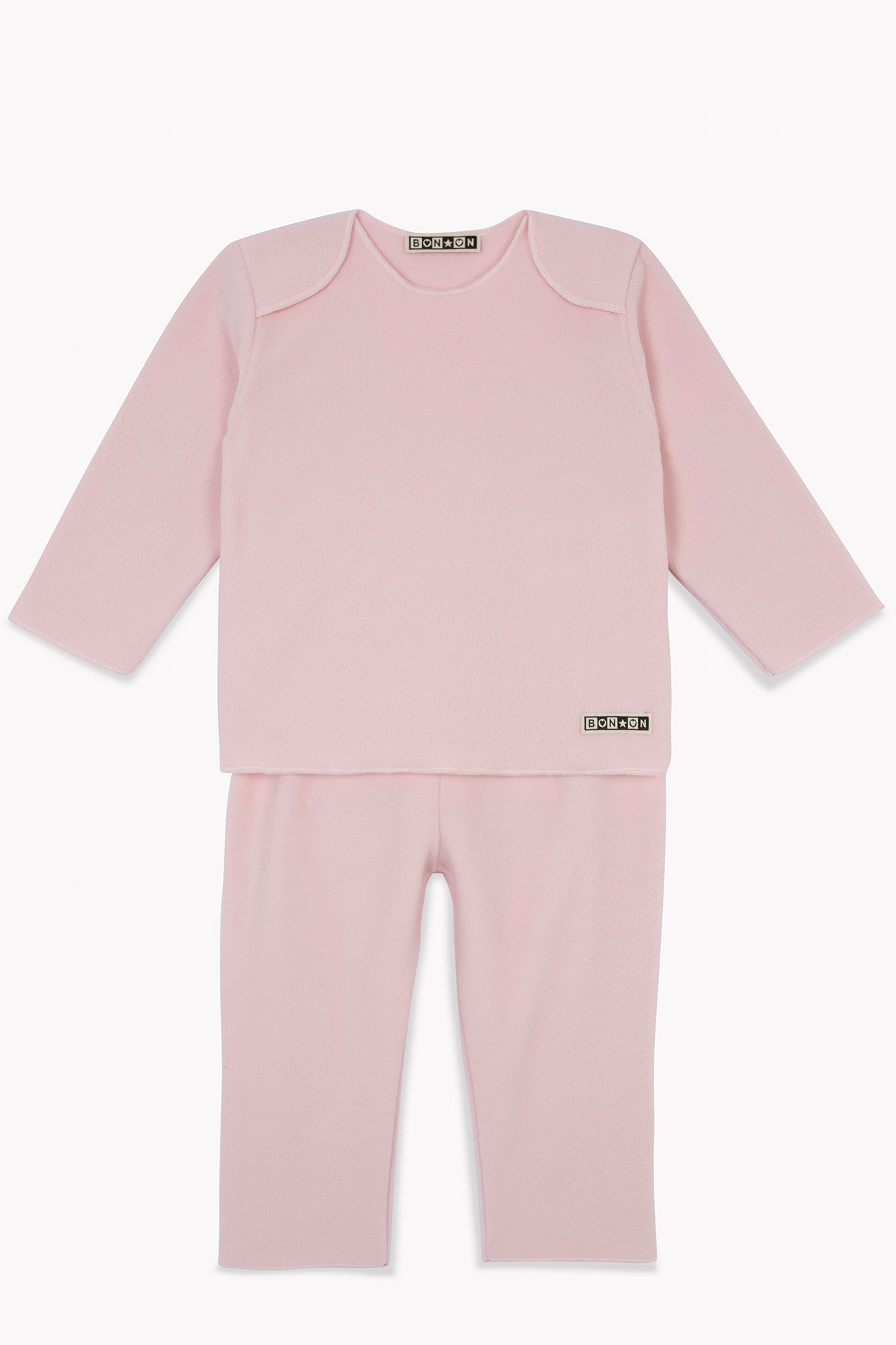 Ensemble - Rose Bébé En Polaire Fine