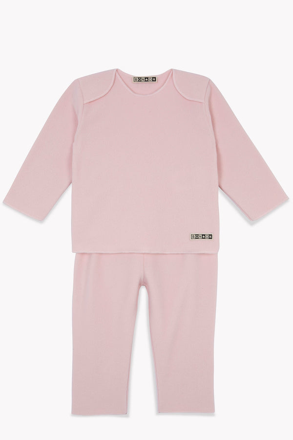 Ensemble - Rose Bébé En Polaire Fine
