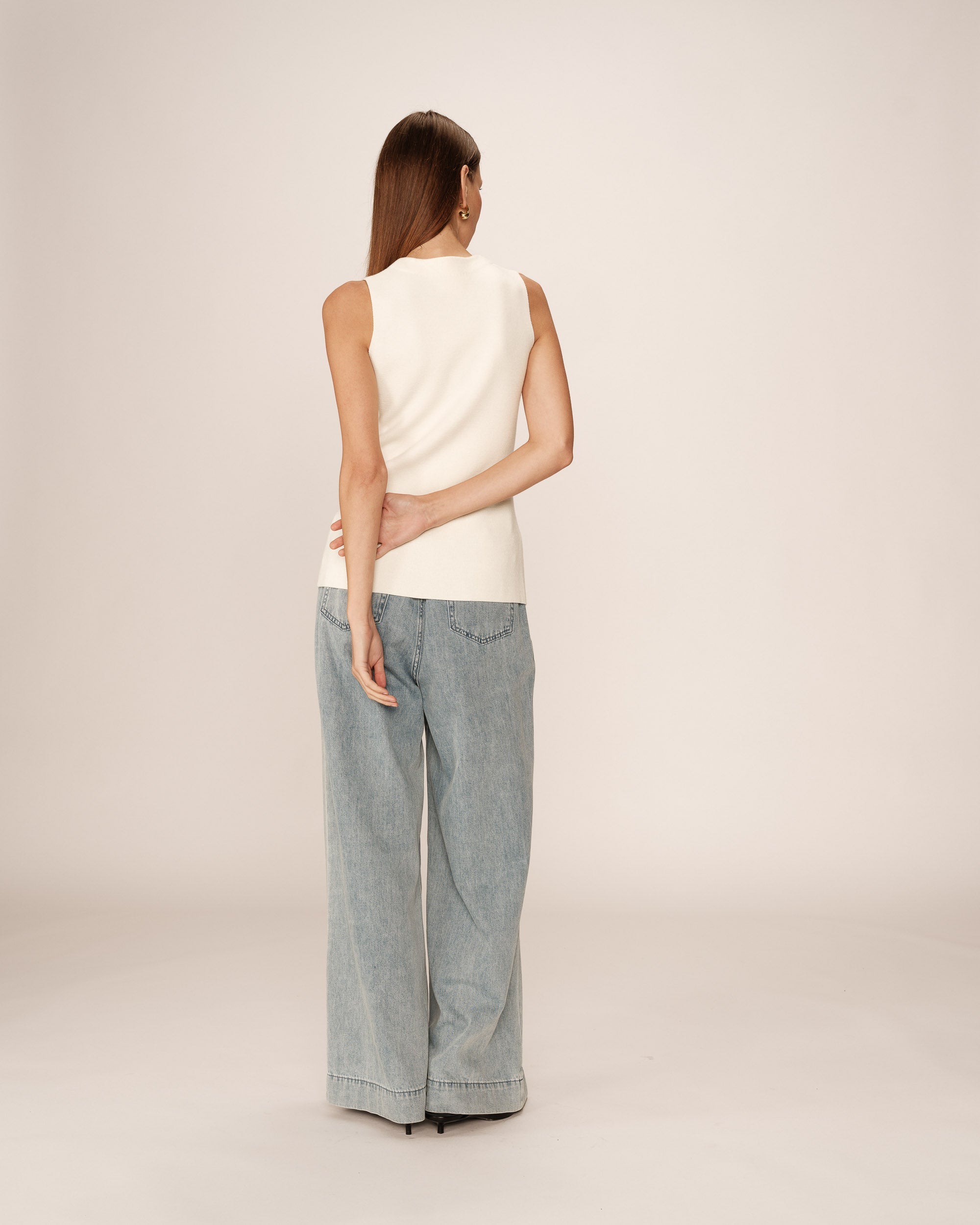 Gilet Panama - Ecru