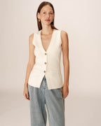 Gilet Panama - Ecru
