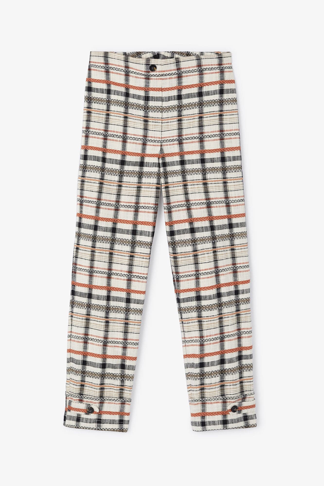 Pantalon Aris Carreaux Camel